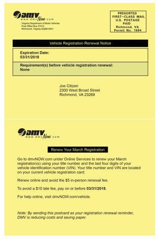 Dmv registration deals renewal online