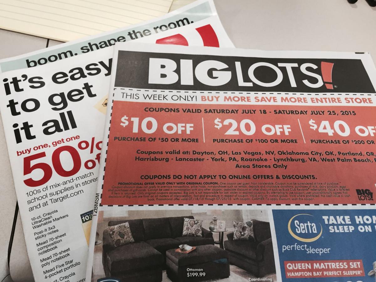 Big Lots and Target coupons worth clipping from Sunday's paper