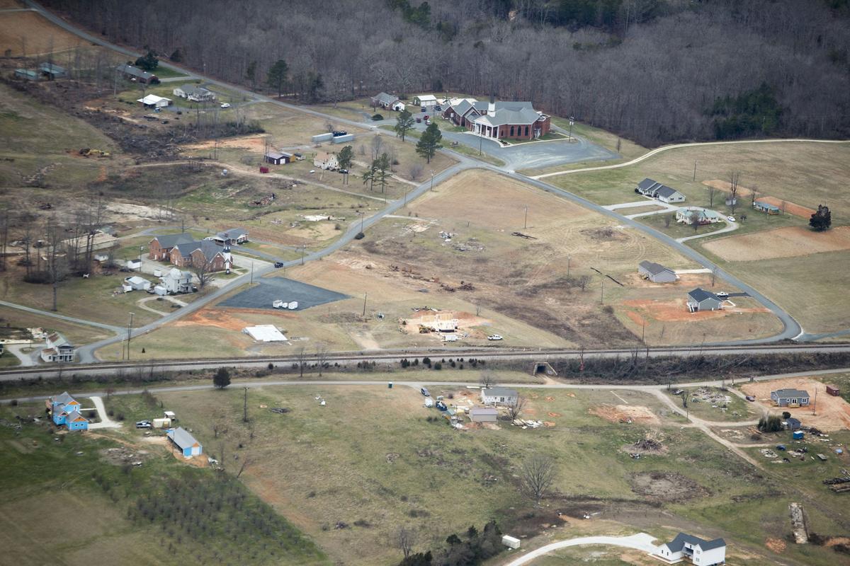 Appomattox tornado then and now
