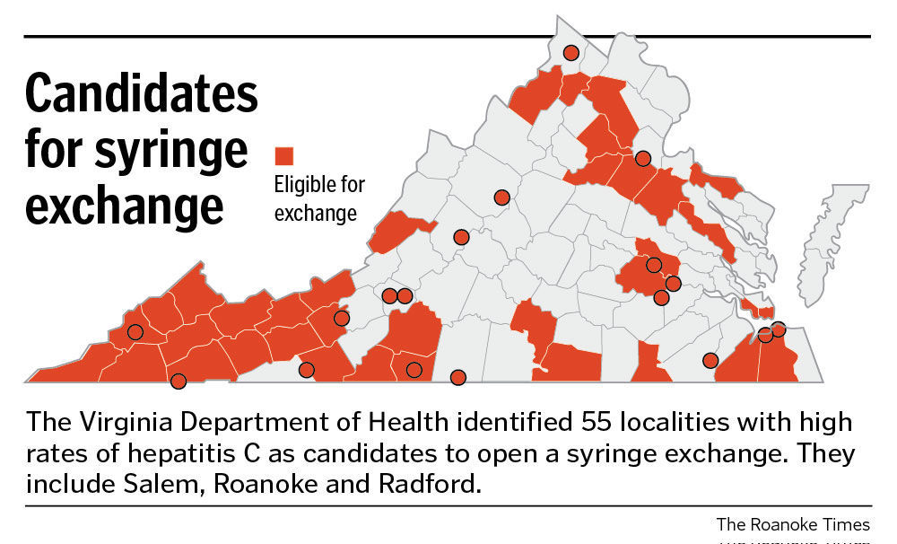 Virginia's first needle exchange could open this year, as localities