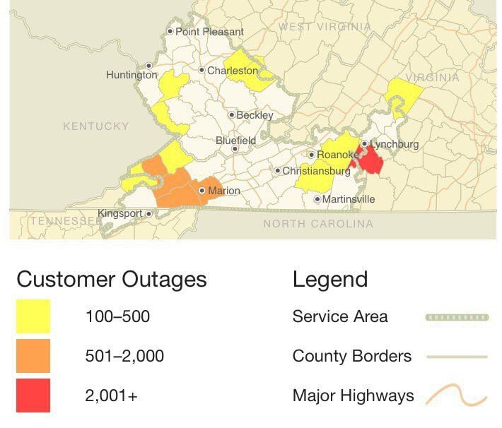 Power back in Roanoke, outages may linger in Southwest ...