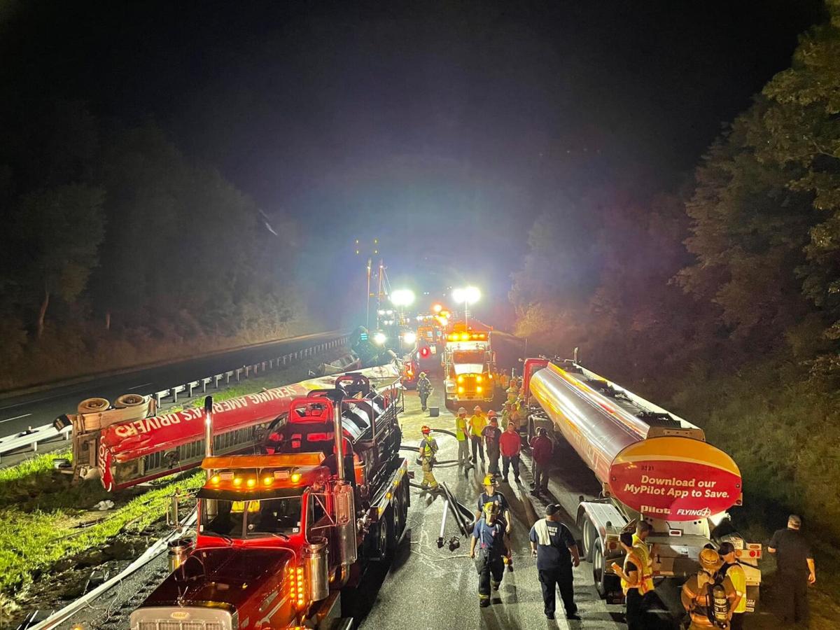 I-81 Reopens In Botetourt County After Tanker Crash Causes Diesel Spill