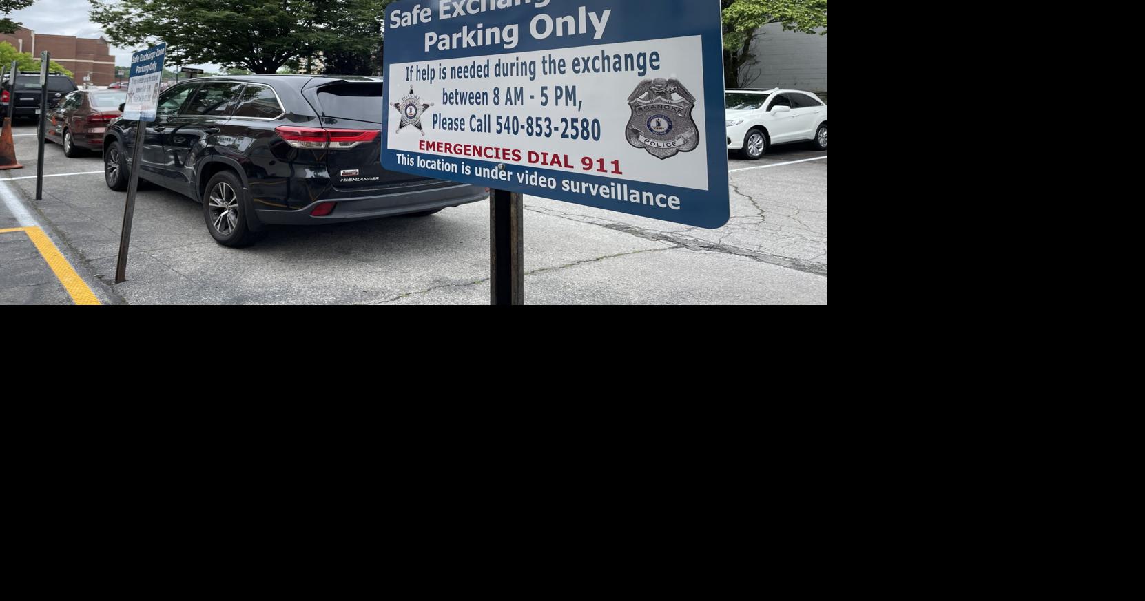 Roanoke sheriff's office designates 'safe exchange zone' outside courthouse