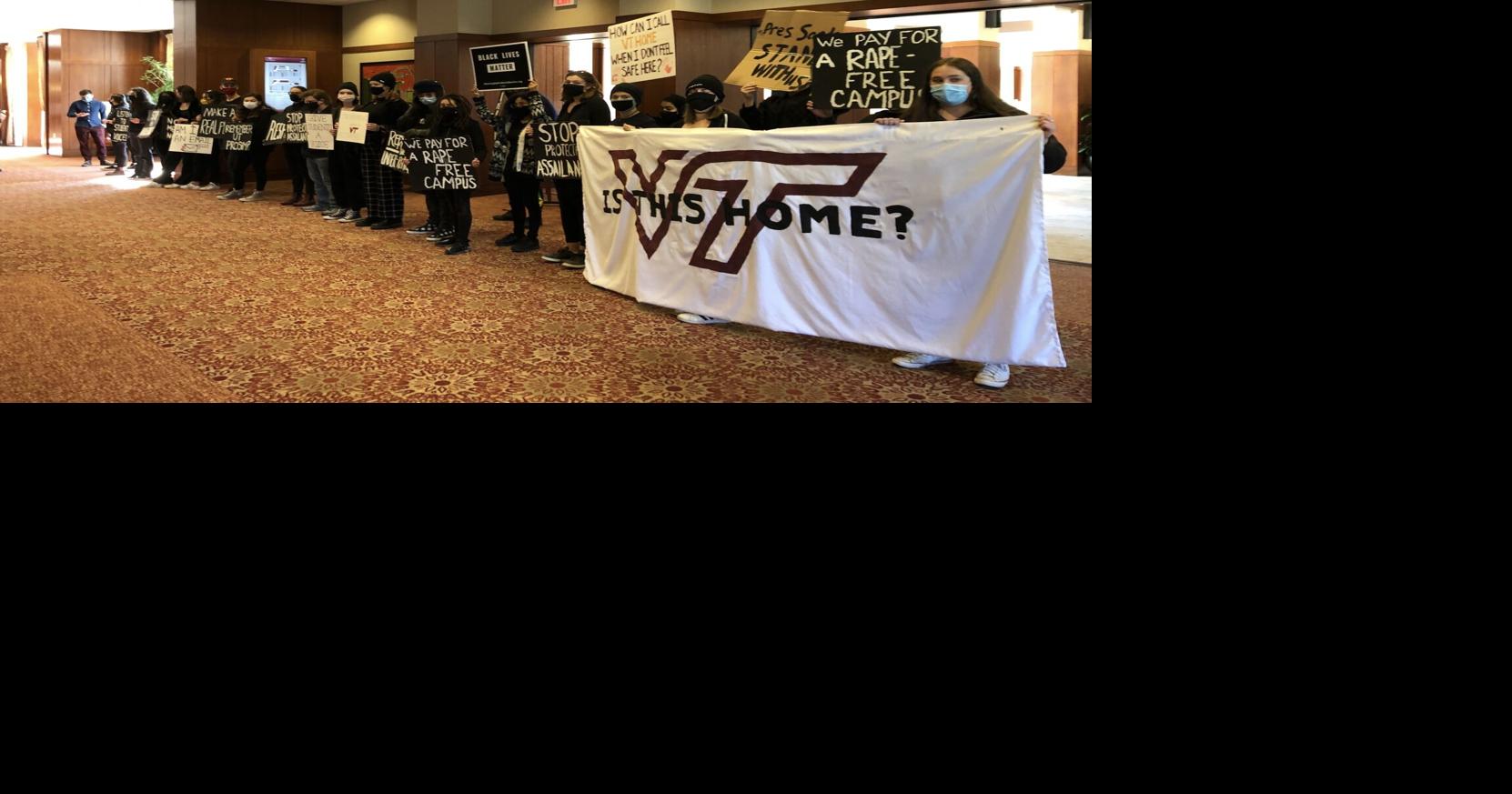Sunday protest targets Virginia Tech response to sexual assaults
