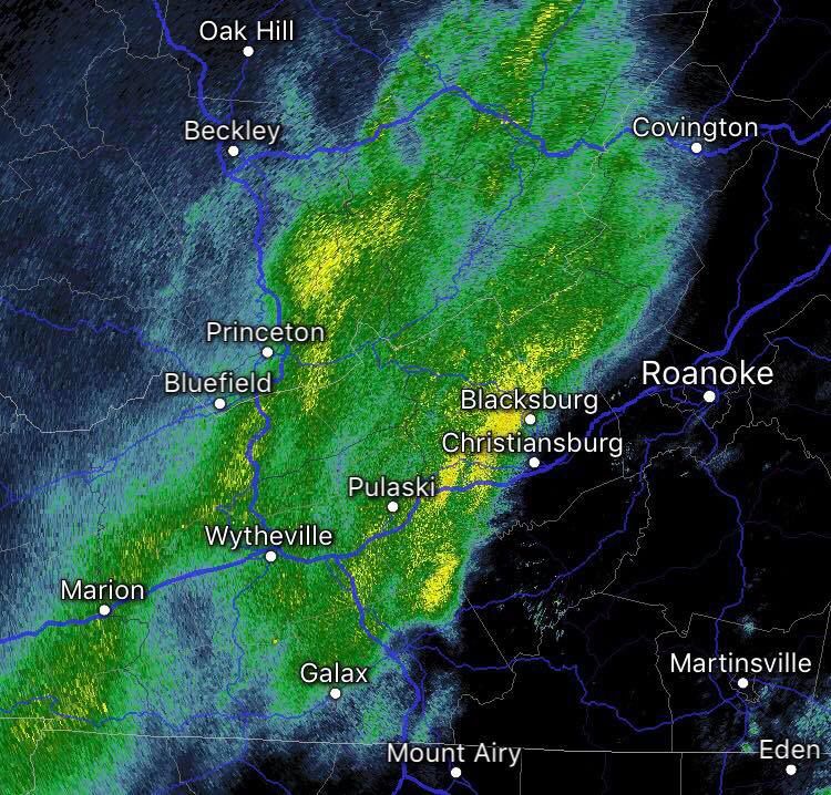 Rain/snow mostly over; plummeting temperatures into evening Weather