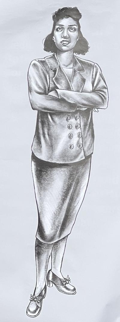 Roanoke artist Bryce Cobbs' drawing of Henrietta Lacks.
