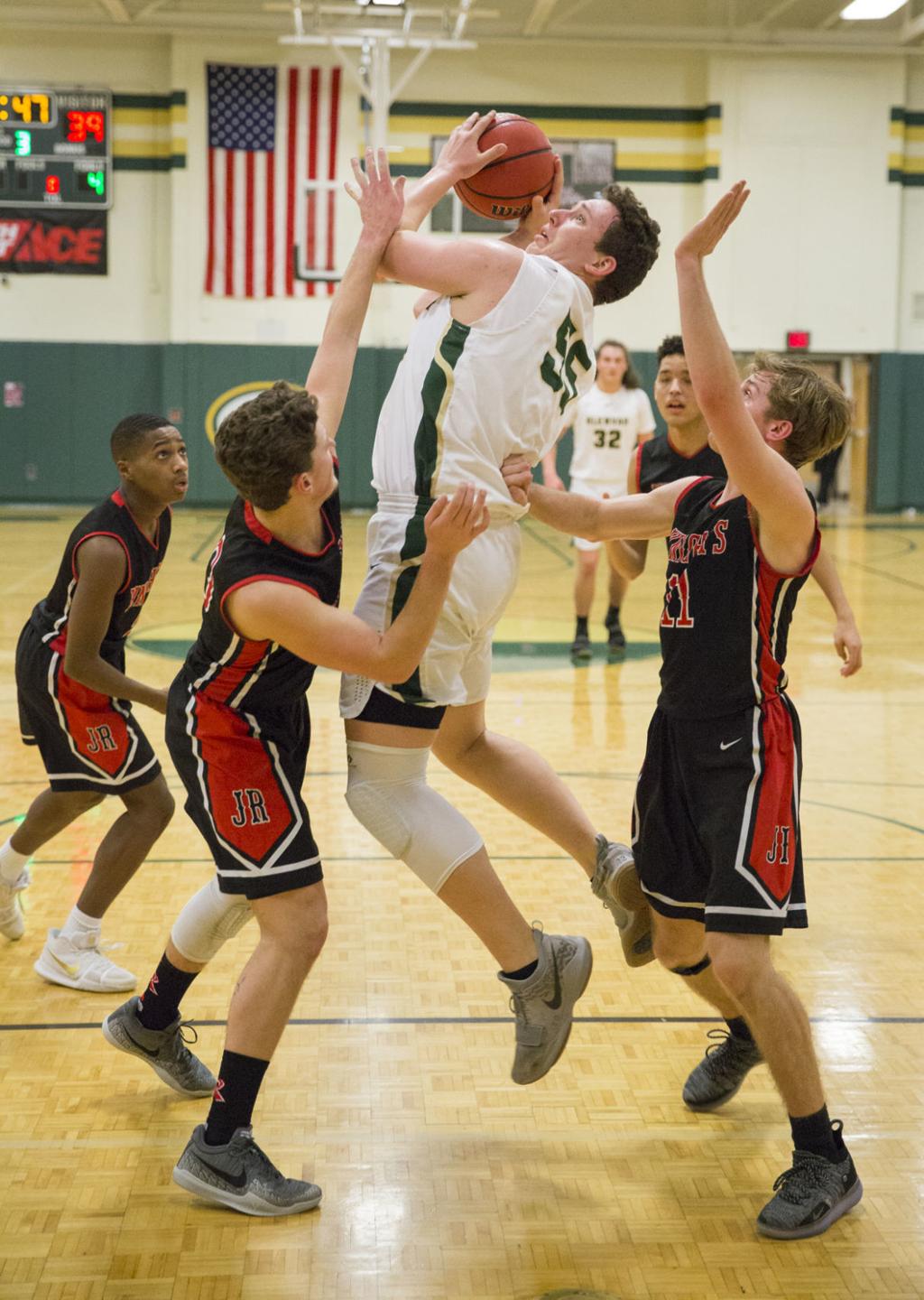 High School Boys Basketball Post Players Boost Glenvar Past James