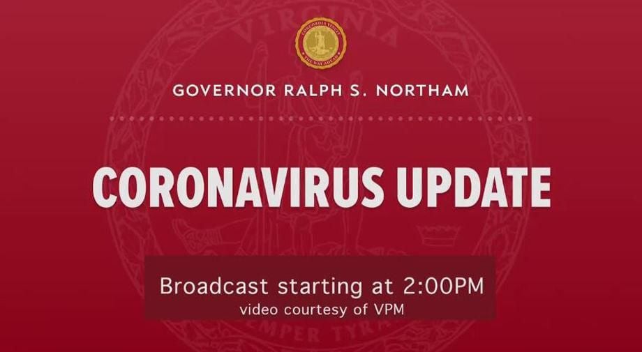 Northam Coronavirus Update Livestream Screenshot
