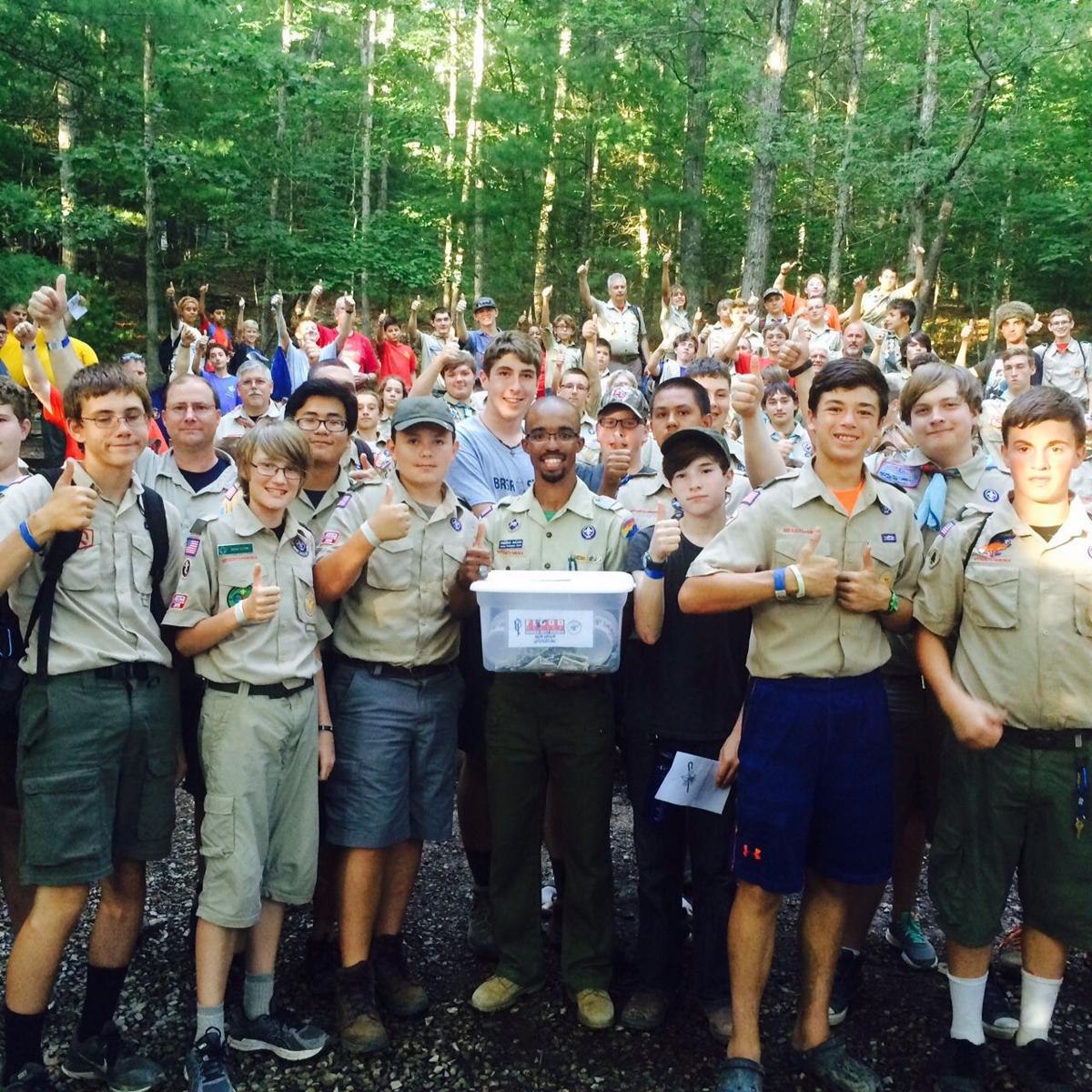 Boy Scouts collect funds for West Virginia flood victims