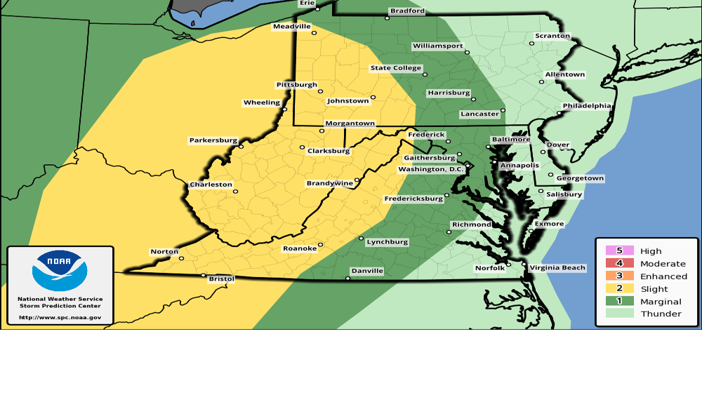 Thunderstorms expected Monday PM, some possibly severe Weather
