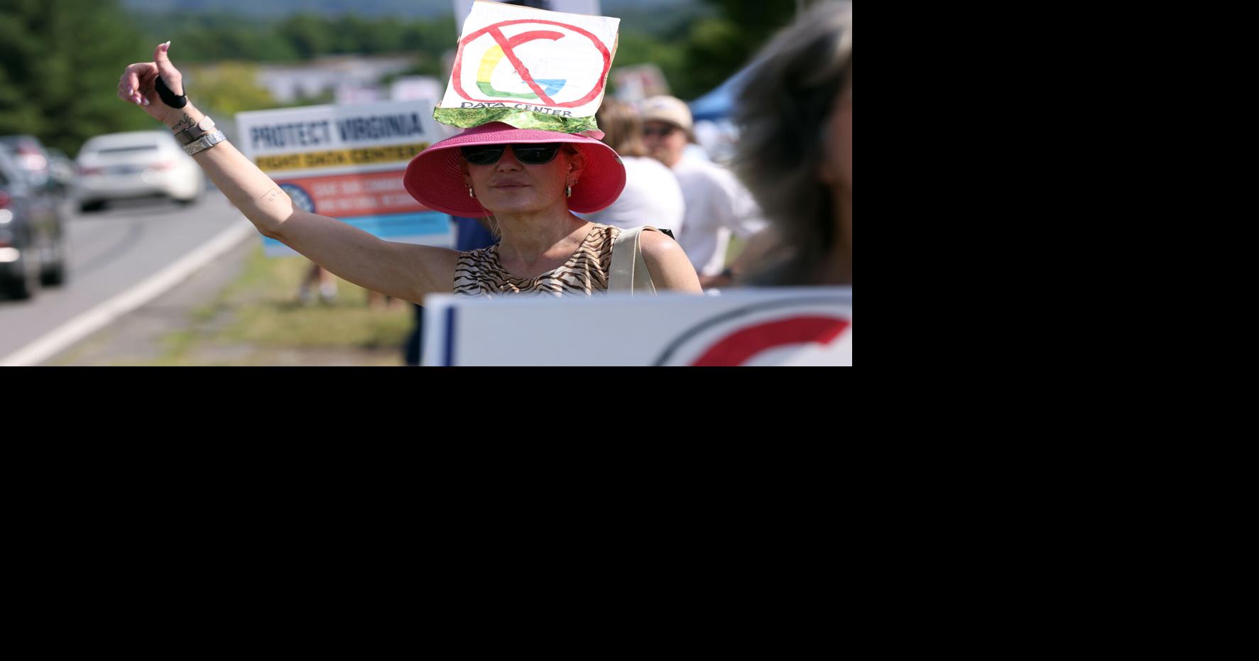 PHOTOS & VIDEO: Scenes from protest and open house for Google in Botetourt