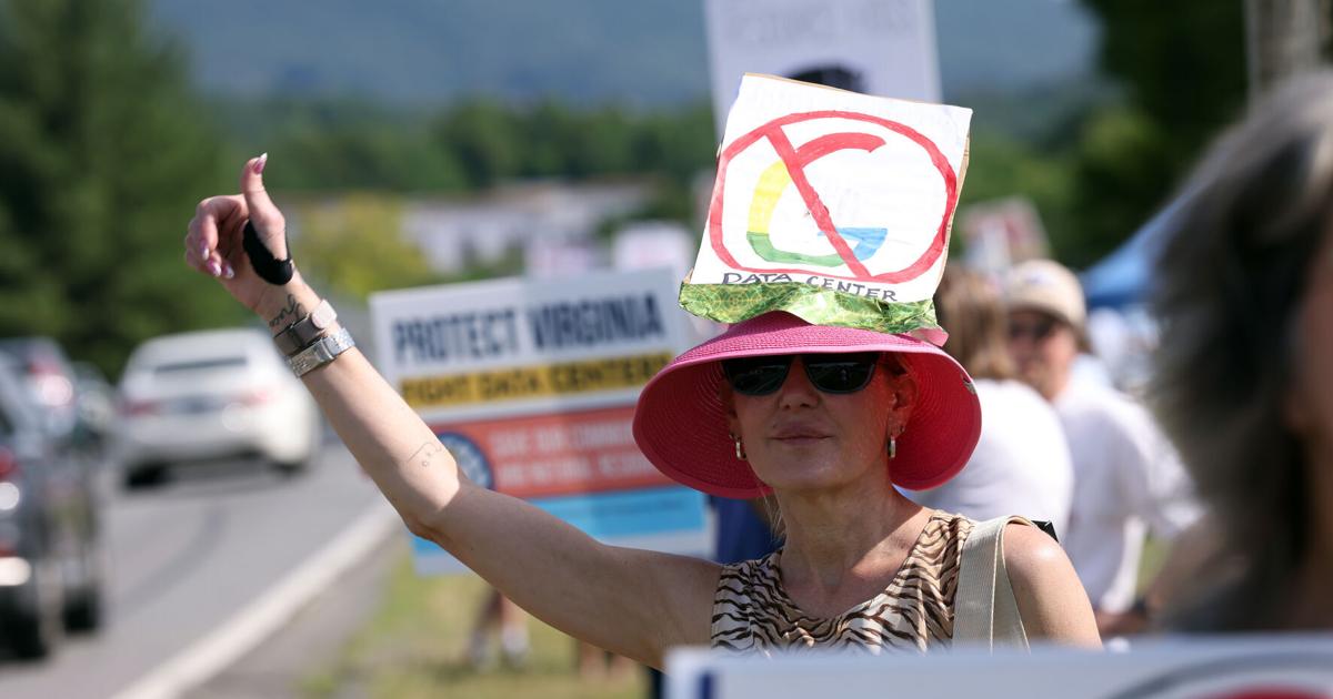 PHOTOS & VIDEO: Scenes from protest and open house for Google in Botetourt