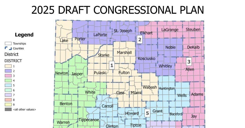 Indiana Republicans release proposed congressional redistricting plan ...