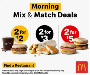 2021 match mcd mix and McDonald's Just