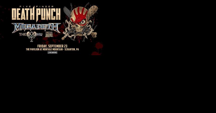 Five Finger Death Punch with Megadeth at the Pavilion at Montage Mountain - Vimarsana News