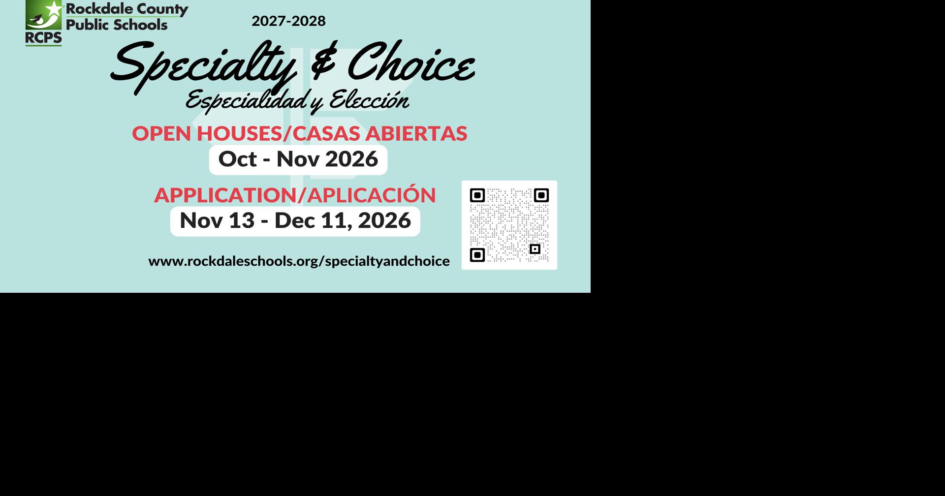RCPS to hold Specialty and Choice Open Houses | News | rockdalecitizen.com