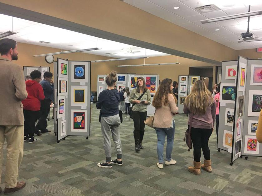 Rockdale Students Show Off Art In Conyers Library Rockdale