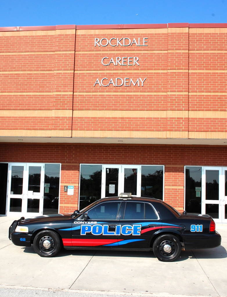 Conyers Police Donate Car To Rockdale Career Academy | Local News ...