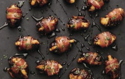 Bacon-Wrapped Goat Cheese Stuffed Dates