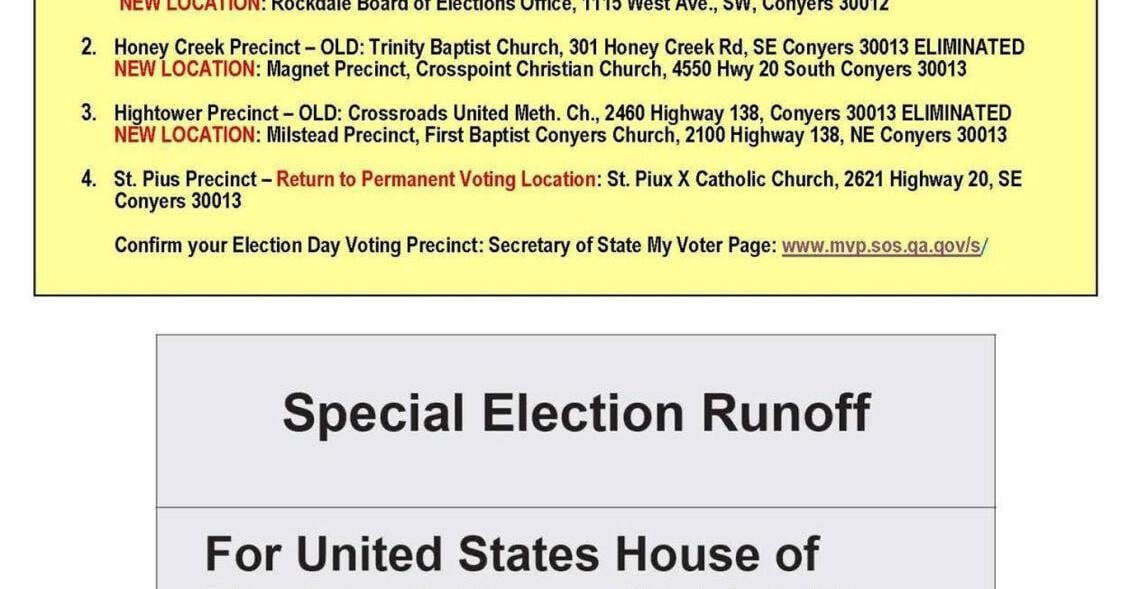 Early voting for special election runoff begins Aug. 17
