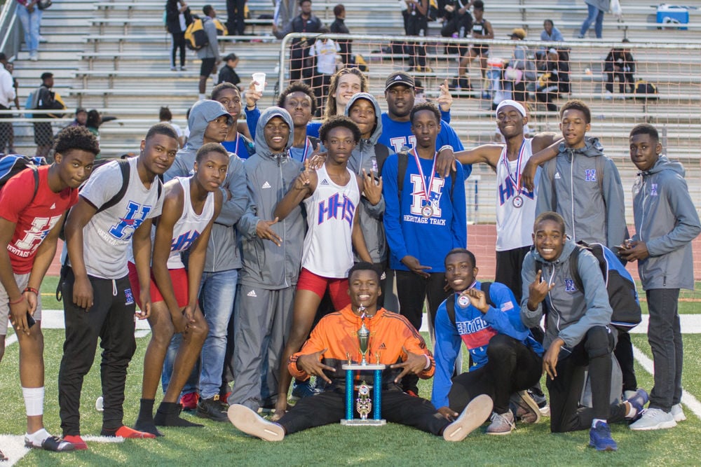 Heritage boys and girls track finish first NewRock championship Rockdale