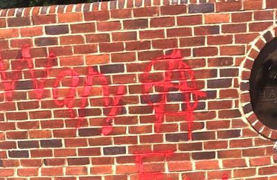 Antifa Symbol Obscenities Spray Painted On East Haven Entrance News Rockdalenewtoncitizen Com
