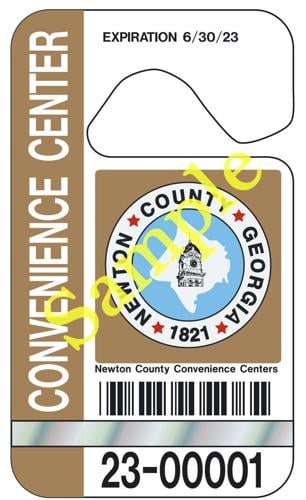 New Newton County convenience center hang tags on sale June 1 | News |  
