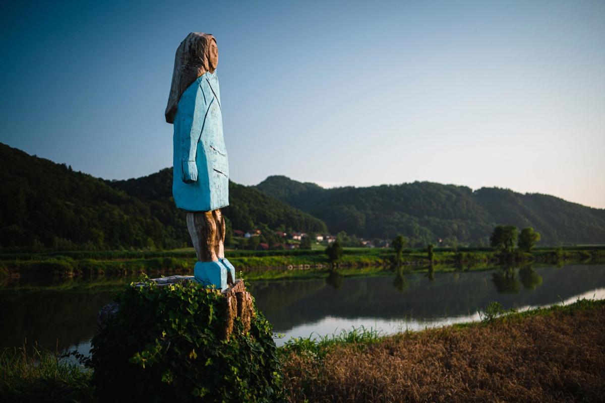 Melania Trump statue in Slovenia removed after being set ...