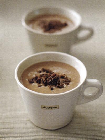 Warm up with a rich, hot chocolate