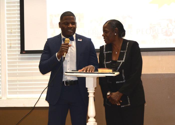 Henderson takes oath for sixth term Mason begins first term as