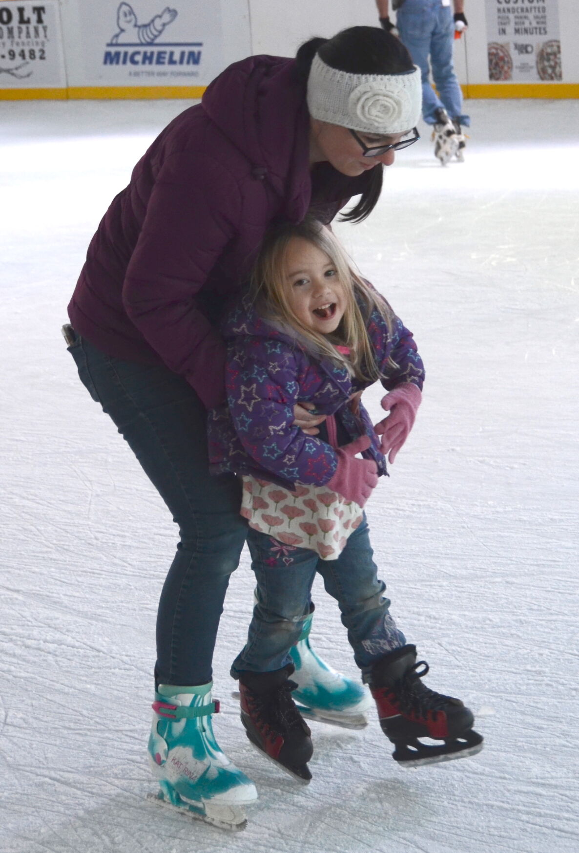 Ice skating rink at Legion Field in Covington enjoyed by residents and