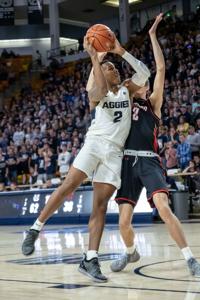 Former Bulldog Brown finds success with Utah State basketball