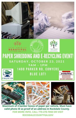 2021 2nd Paper Shredding and E-Recycle Event