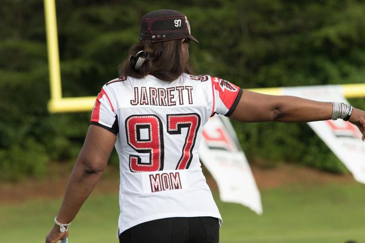 Rockdale alum Grady Jarrett wrapped up his third successful youth football  camp Friday, Newton