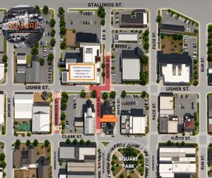Streets closed due to Downtown Utility Relocation project