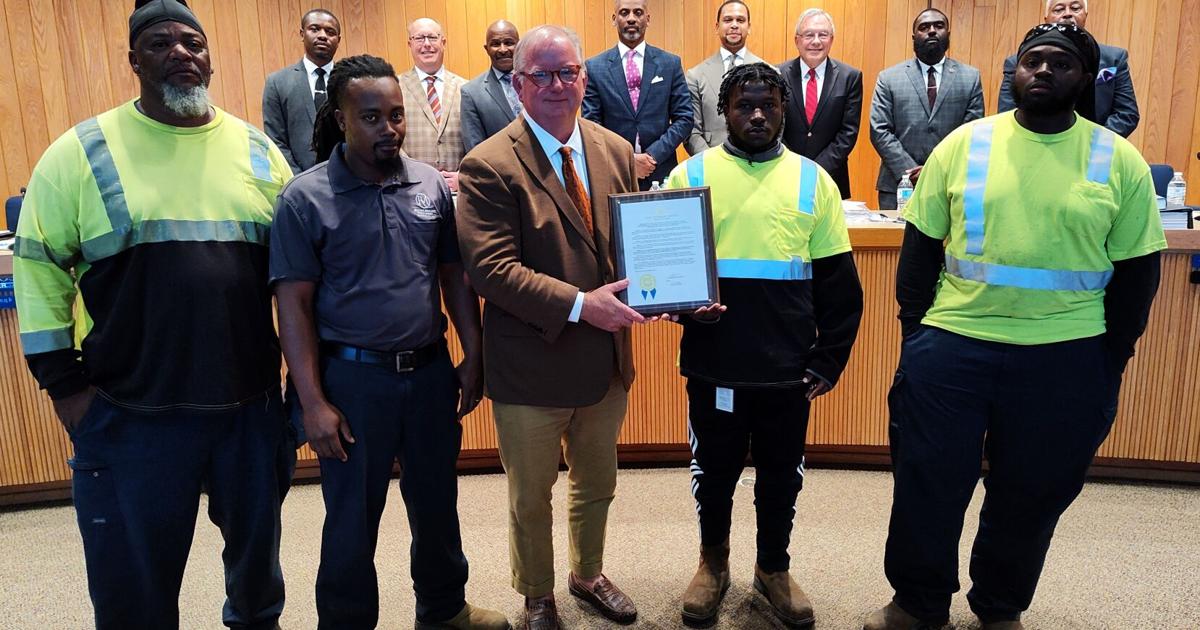 City honors crew for saving a life in on-the-job medical emergency