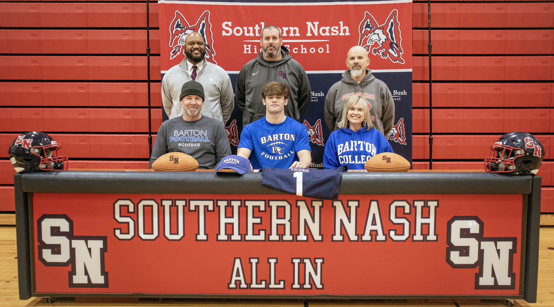 STAYING NEARBY: SN’s Saunders to play football at Barton