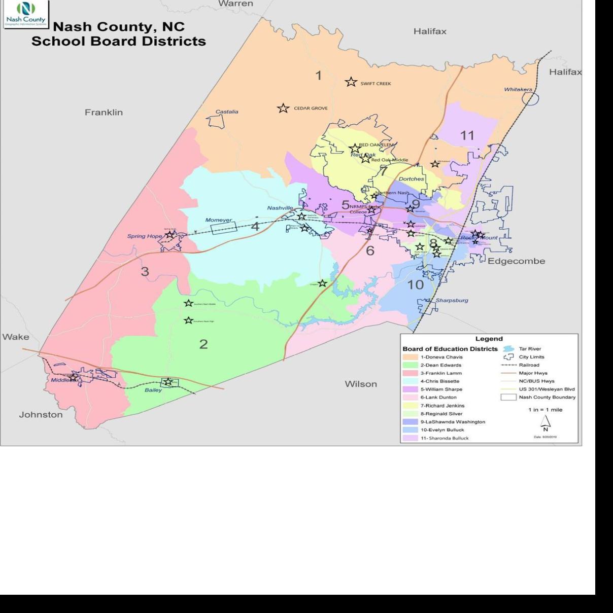School Board District Map