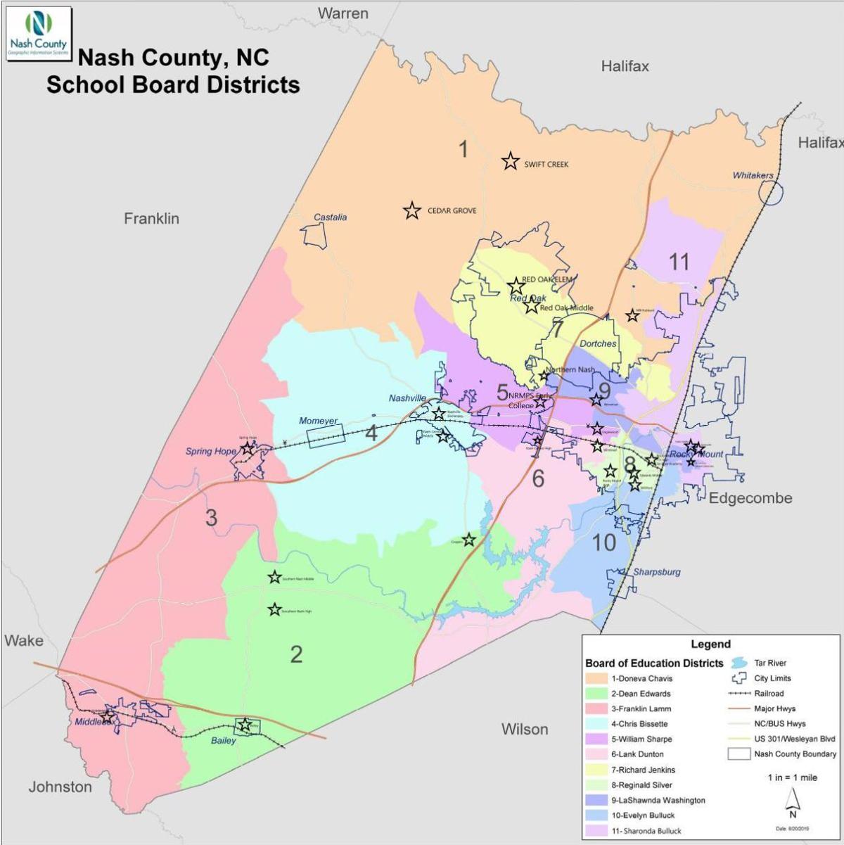 School Board District Map