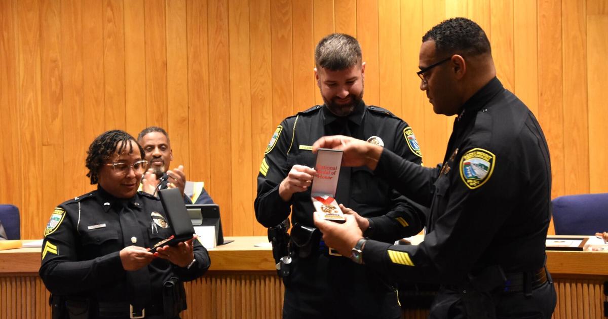 Two officers receive department's highest honor