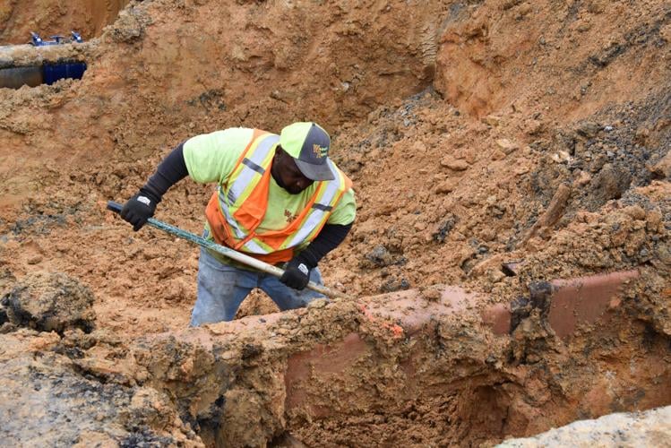 Crews work to repair part of Sunset damaged by water main break | Local ...