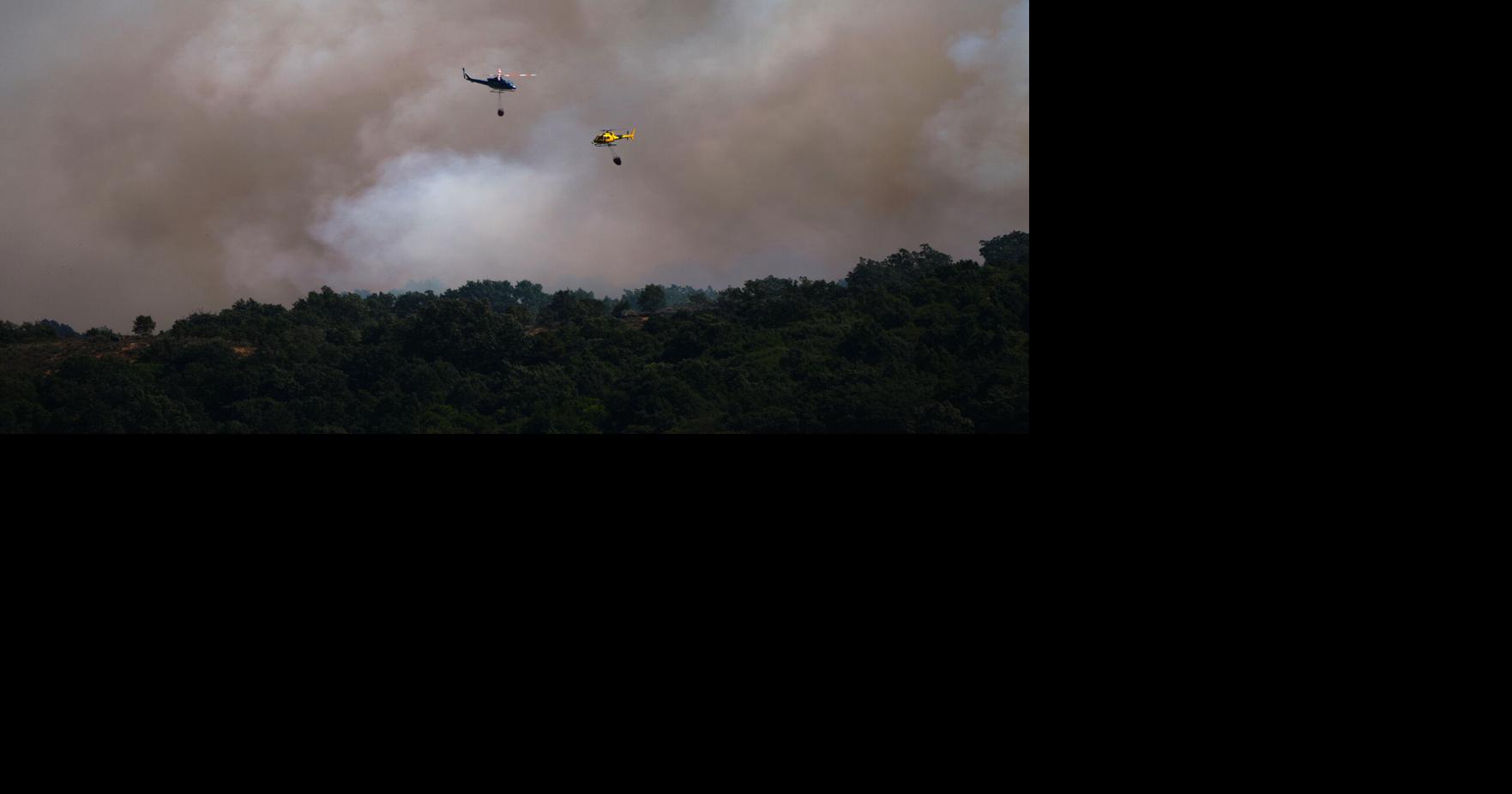 Europe battles fast-moving wildfires sweeping across Spain and France, in photos