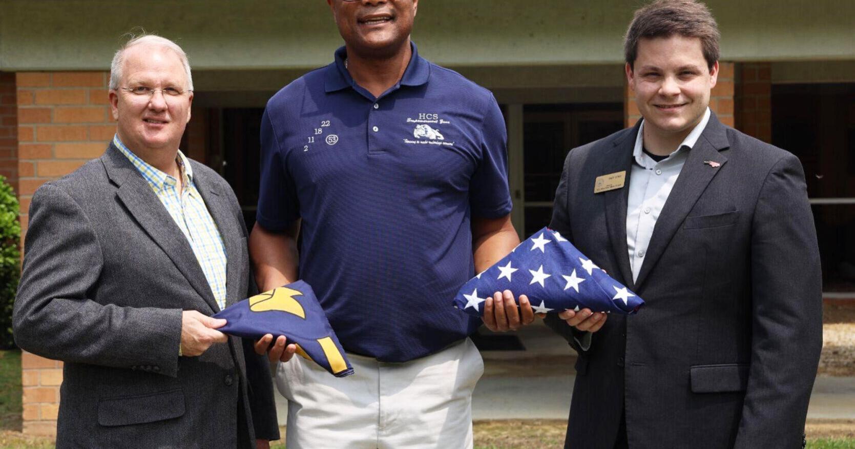 Halifax County Schools receives flags from state officials - Vimarsana News