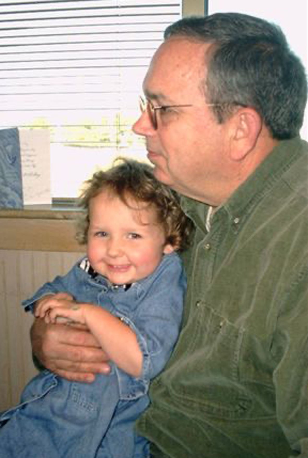 Carl with his granddaughter