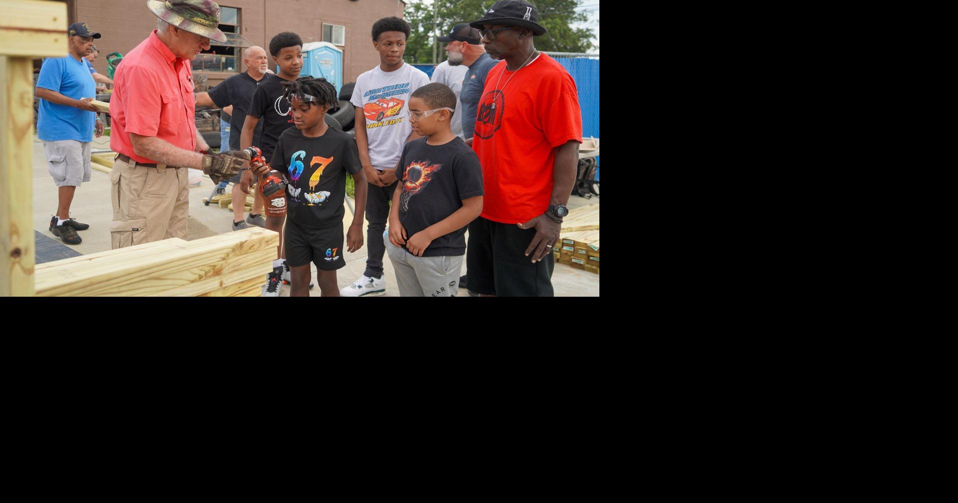 Boys 2 Men Inc. builds accessible picnic tables for local parks