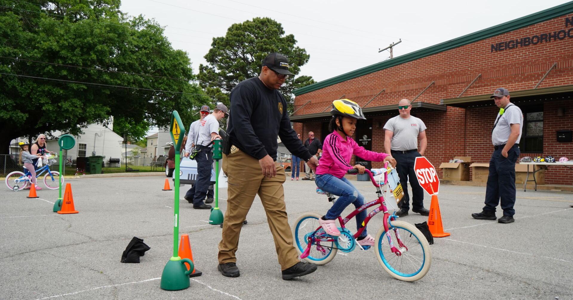 Children learn bicycle safety with RRPD, RRFD - Vimarsana News