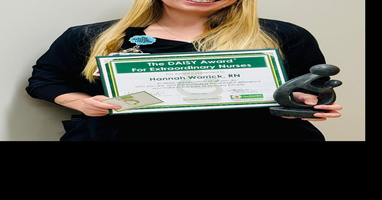 Nurse’s quick action earns DAISY Award at ECU Health