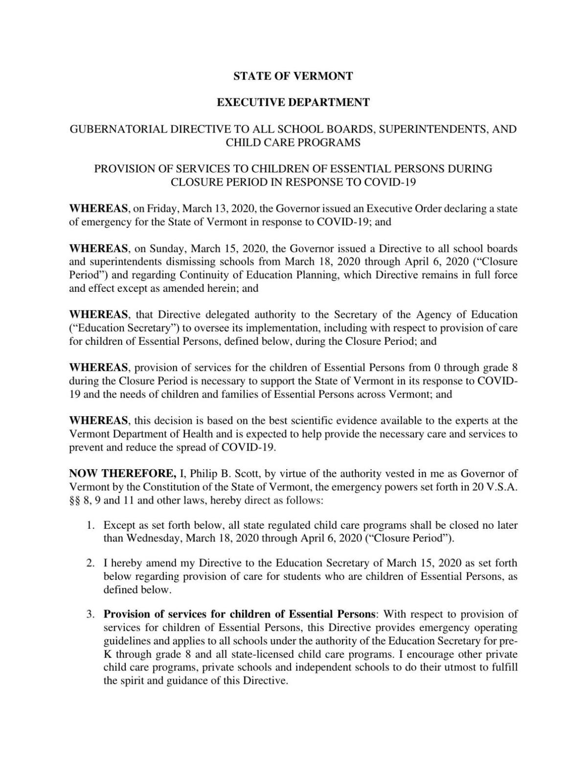 Child Care Centers Not Serving Essential Workers Directed To Close News Samessenger Com