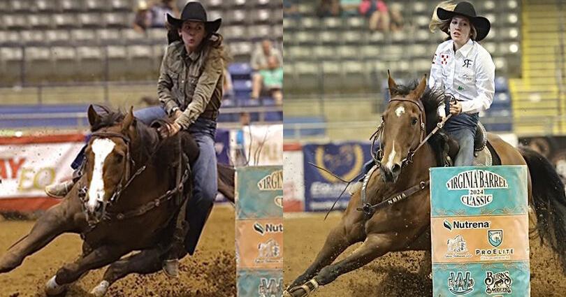 Barrel racing is back: Superneau sisters take on Virginia Barrel ...