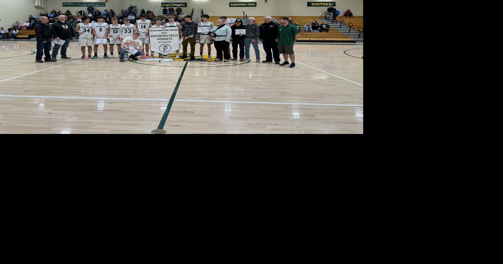 Enosburg boys’ soccer receives inaugural VSOA Sportsmanship Award